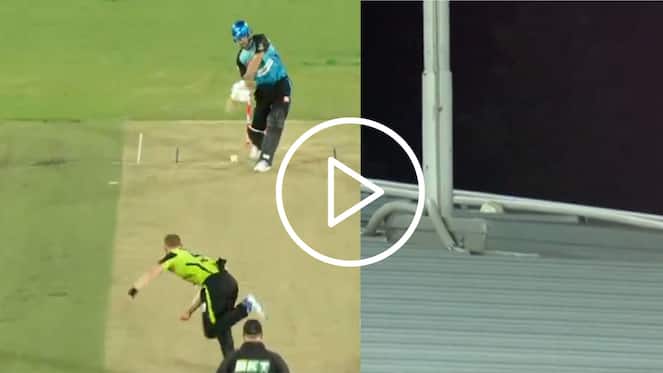 [Watch] Matthew Short Launches 'Huge Six' On The Roof Against Sydney Thunder